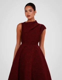 MARLO HIGH NECK MIDI DRESS