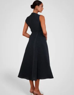 MARLO HIGH NECK MIDI DRESS