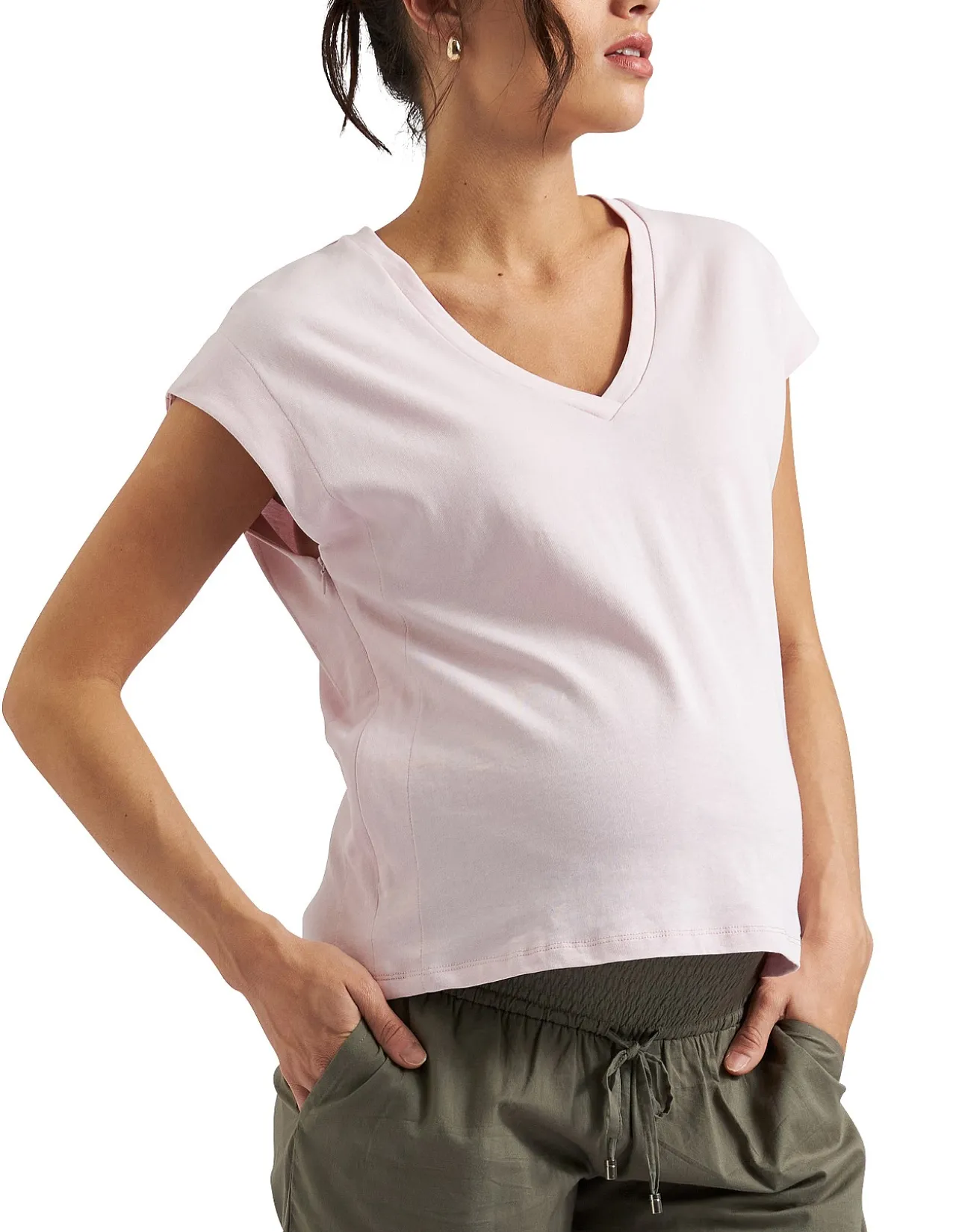 MARLY ZIP NURSING TEE