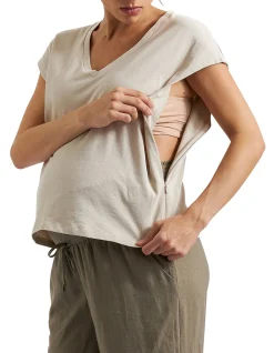 MARLY ZIP NURSING TEE