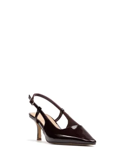 Marrie Raisin Crinkle Patent Leather Slingback