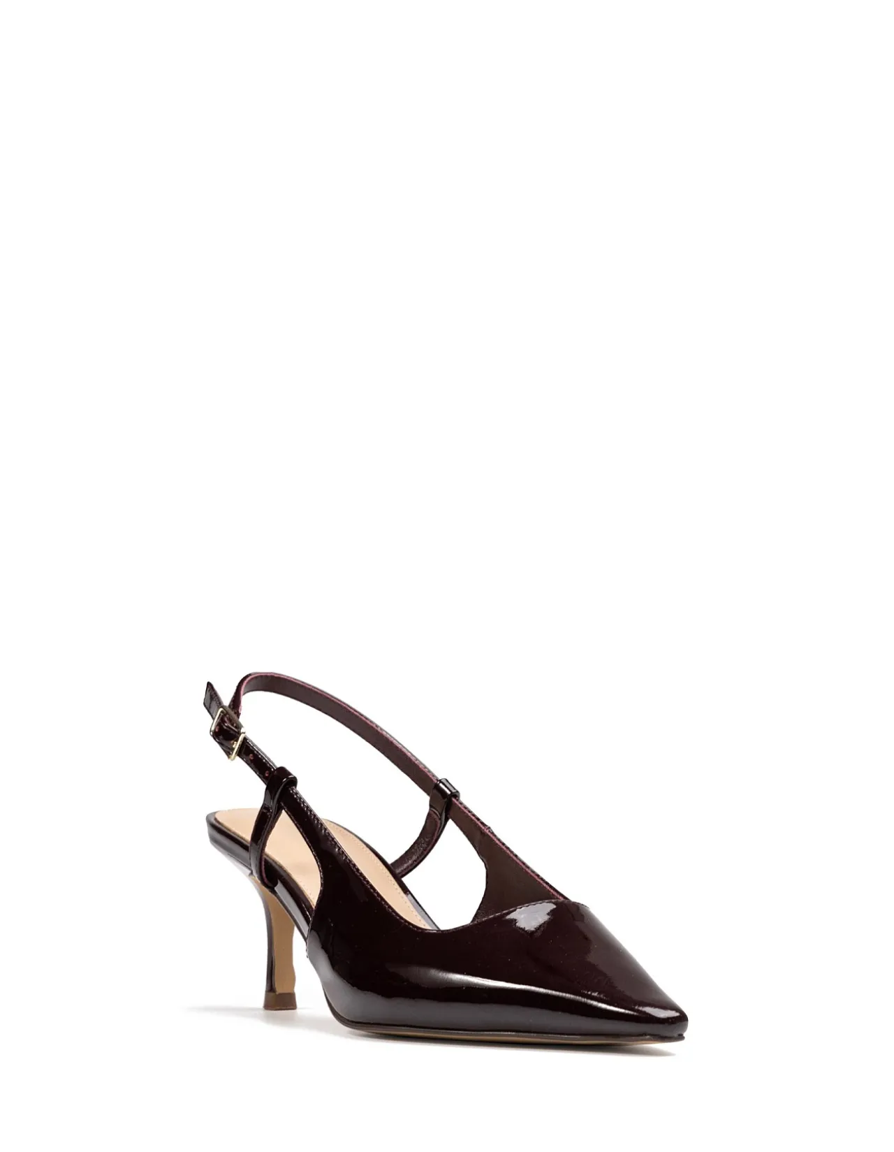 Marrie Raisin Crinkle Patent Leather Slingback