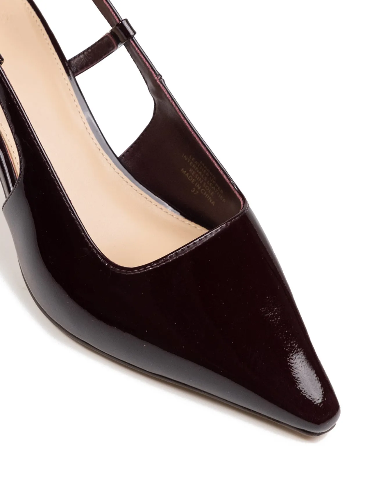 Marrie Raisin Crinkle Patent Leather Slingback