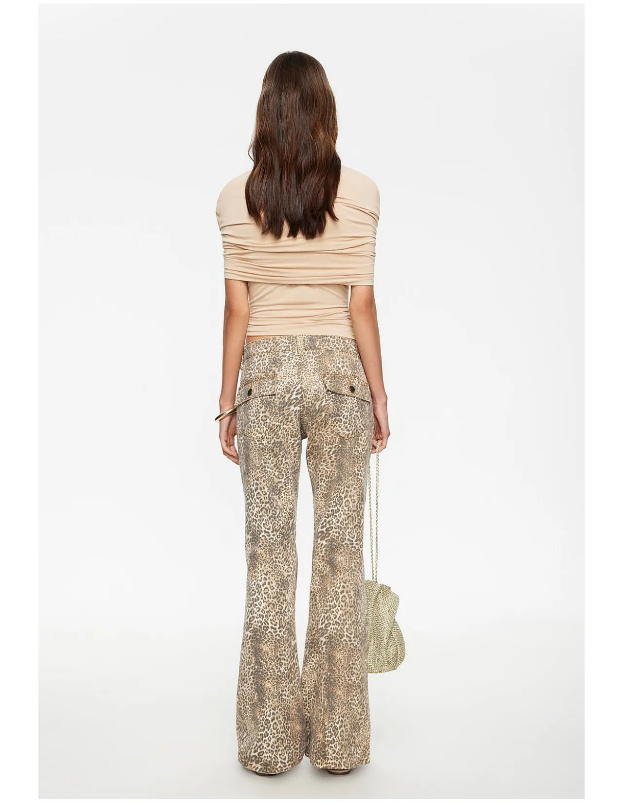 Mary-Kate Leopard Print Bootcut Jeans
