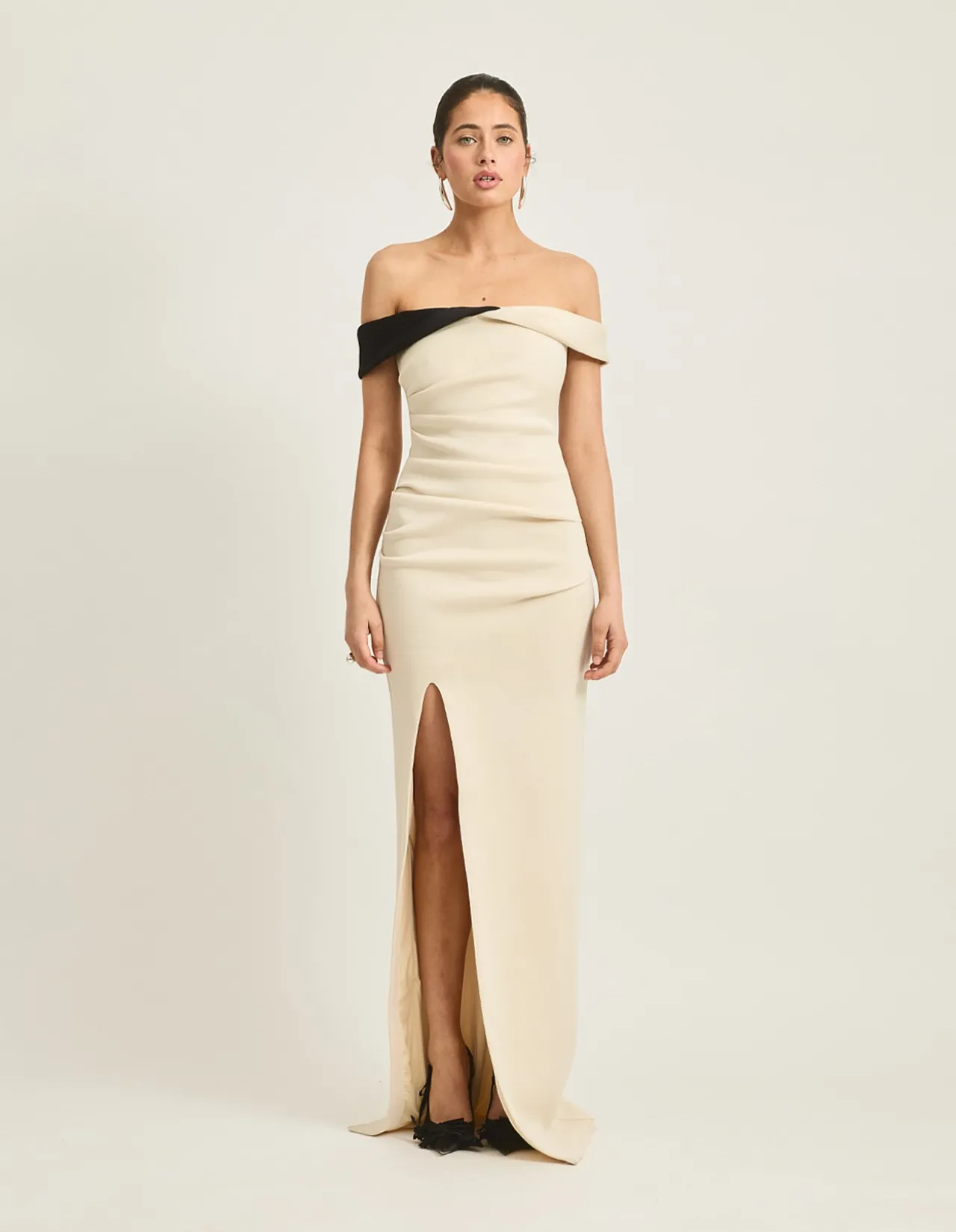 Marzanna Off Shoulder Split Maxi Dress