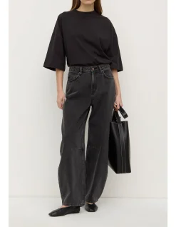 Max Cotton Oversized Tee Black