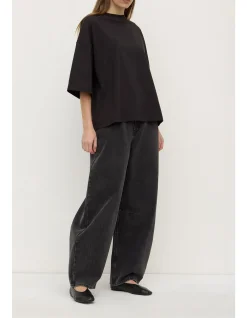 Max Cotton Oversized Tee Black
