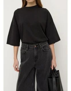 Max Cotton Oversized Tee Black
