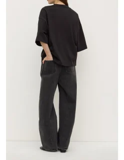 Max Cotton Oversized Tee Black