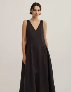Maxi Panel Gather Dress
