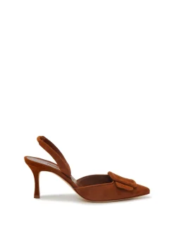 Maysli Suede Slingback Heel 70mm