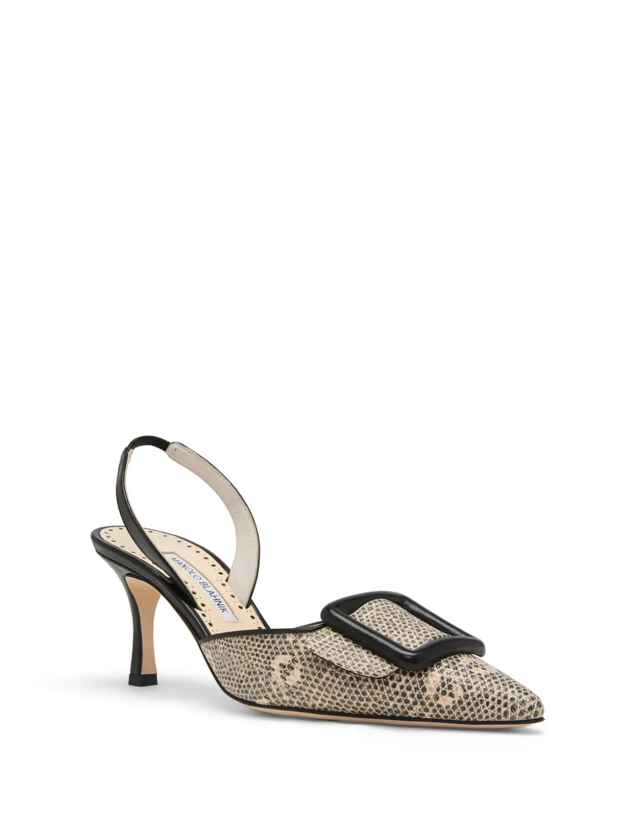 MAYSLIBI GALA LEATHER 70MM SLINGBACK PUMP