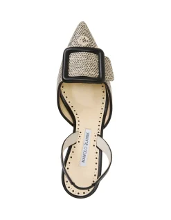 MAYSLIBI GALA LEATHER 70MM SLINGBACK PUMP
