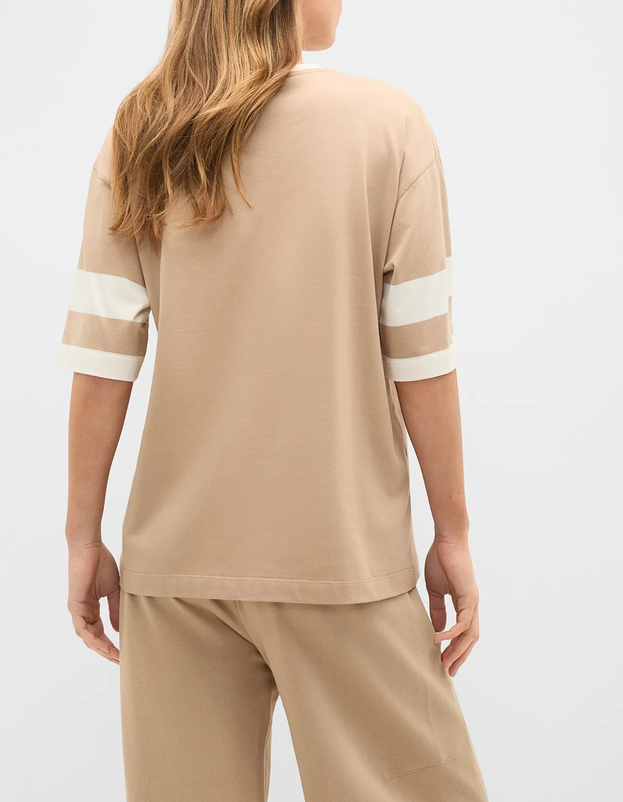 MD COTTON CONTRAST BOYFRIEND TEE