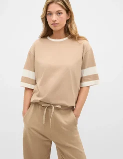 MD COTTON CONTRAST BOYFRIEND TEE