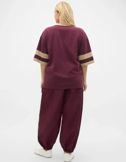 MD COTTON CONTRAST BOYFRIEND TEE