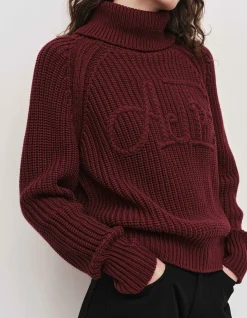 Mea Logo Funnel Neck Jumper