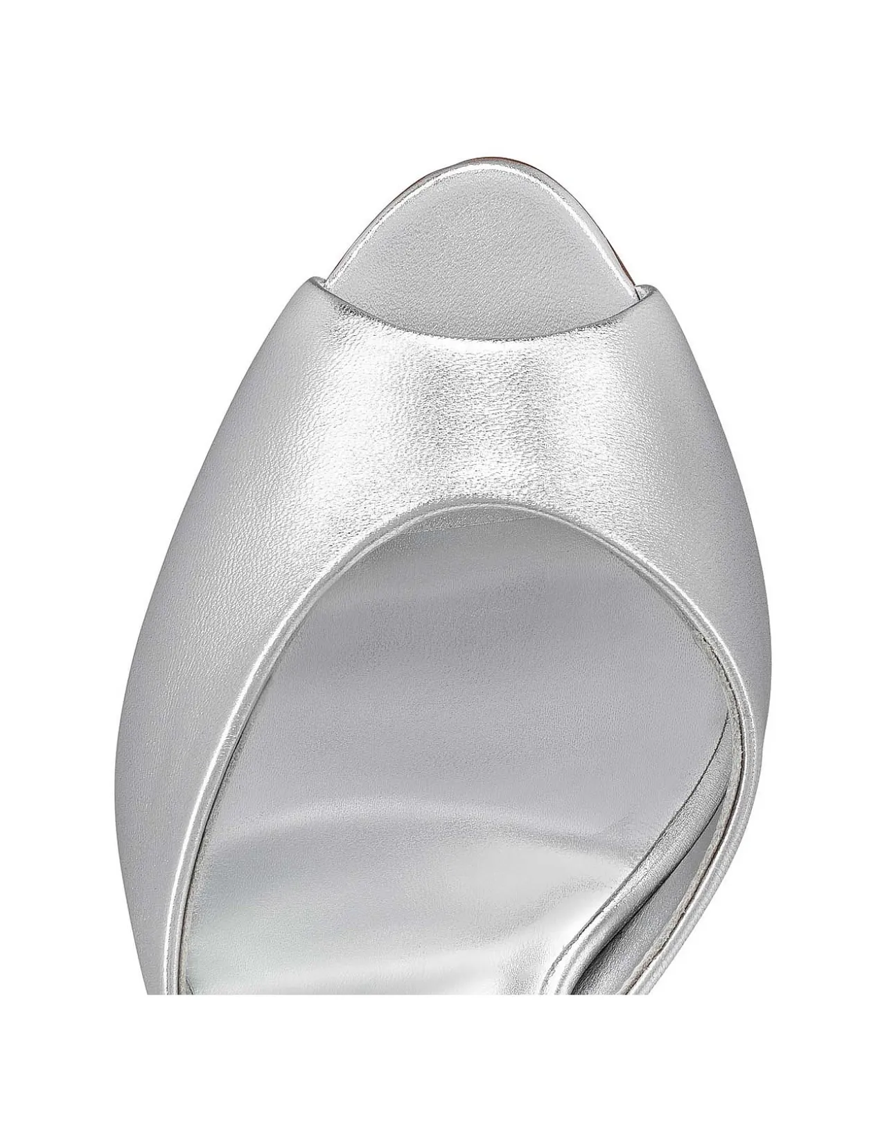 ME DOLLY 100 LEATHER SILVER MULE