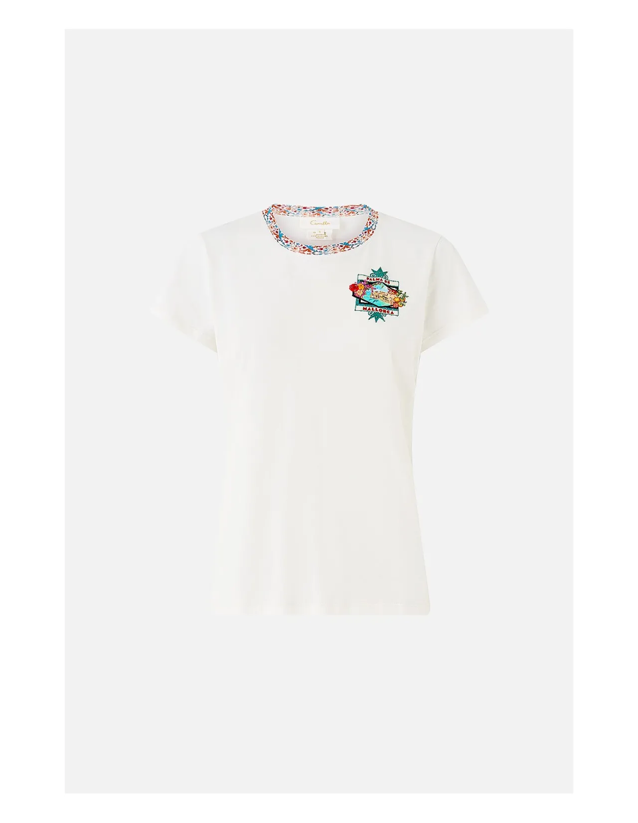 Meet Me In Mallorca Crystal Print T Shirt