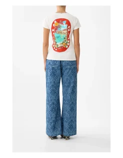 Meet Me In Mallorca Crystal Print T Shirt