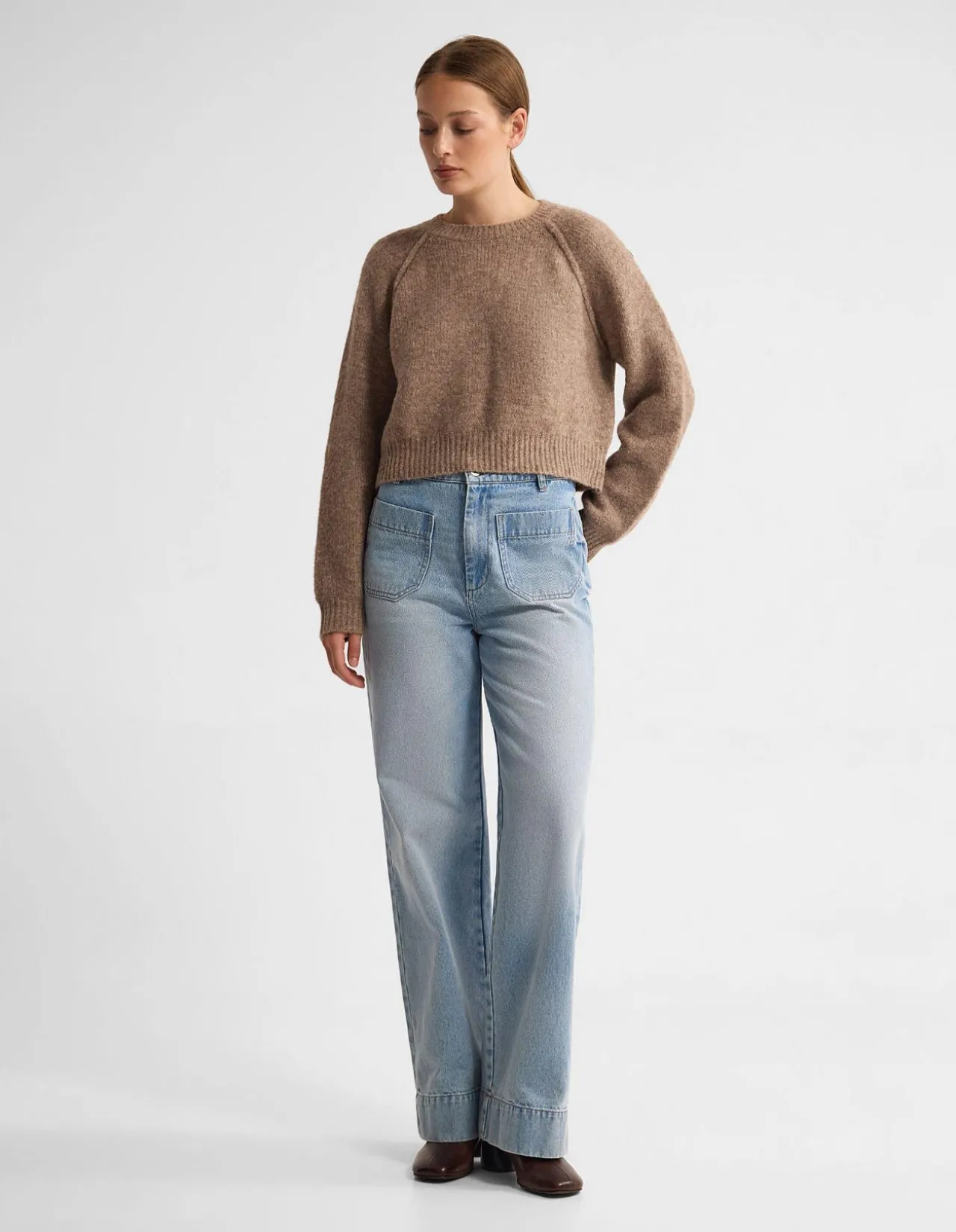 MEI ALPACA BLEND CREW NECK