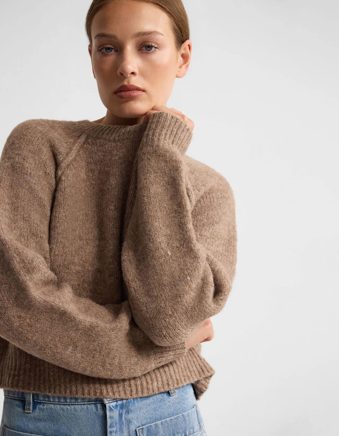 MEI ALPACA BLEND CREW NECK