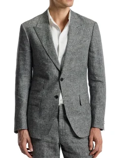 MELANGE LINEN BLAZER
