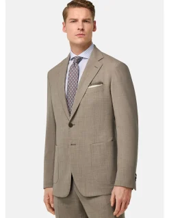 MELANGE WOOL STRETCH ARIA BLAZER
