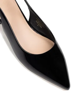 Meli Black Patent Leather Slingback