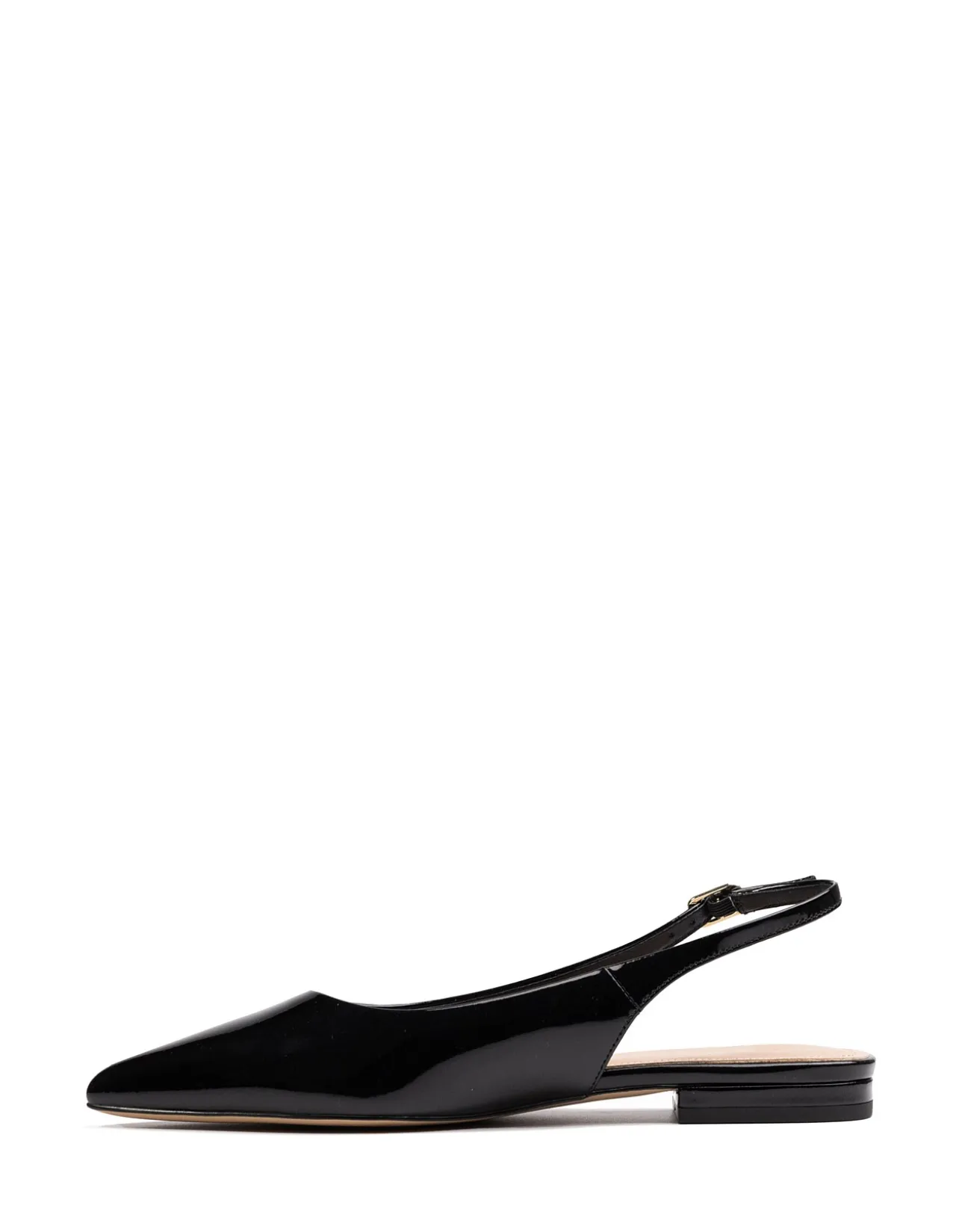 Meli Black Patent Leather Slingback