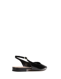 Meli Black Patent Leather Slingback