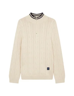 MENS SWEATER ZIP NECK