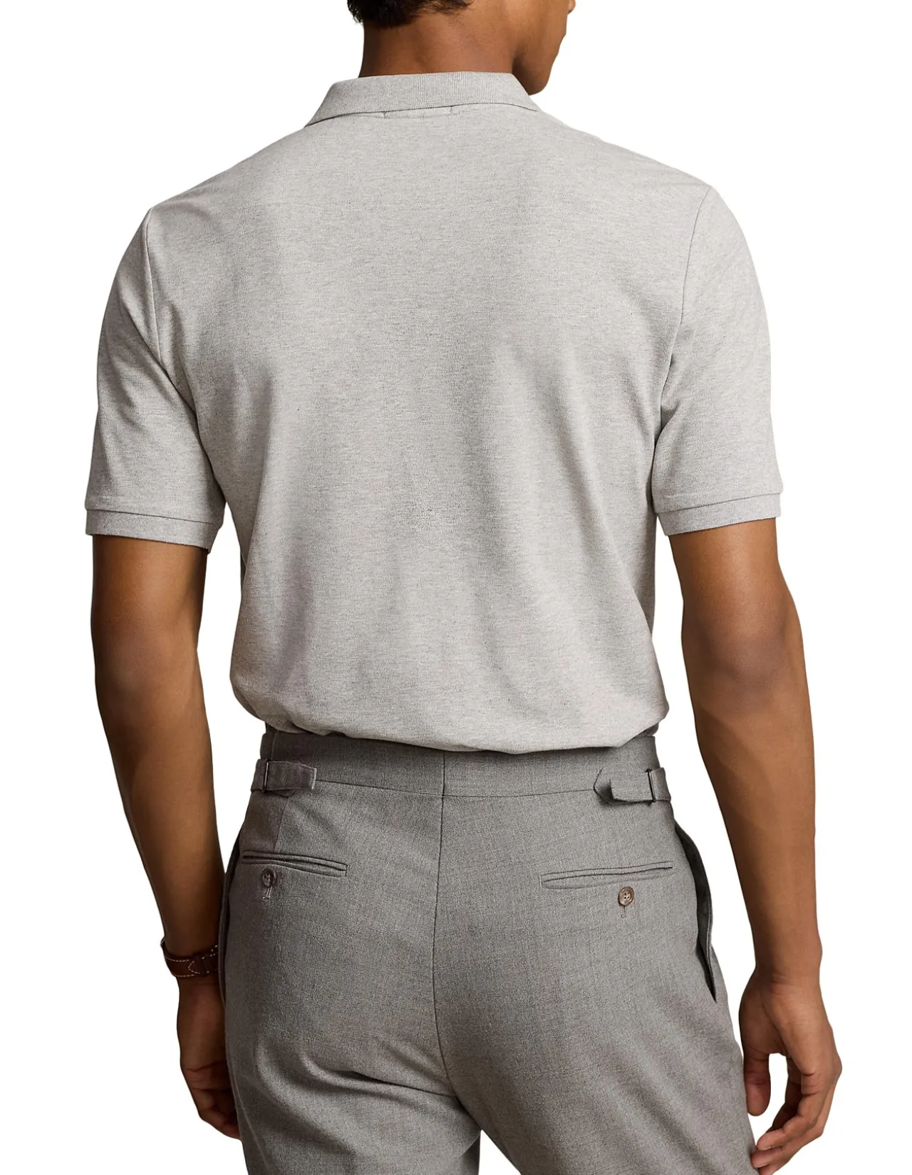 Mens Classic Fit Mesh Polo