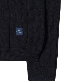 MENS SWEATER ZIP NECK