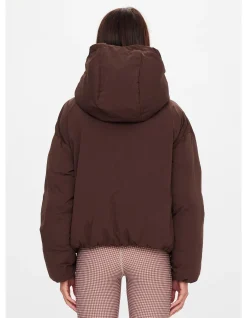 Mercer Cocoa Recycled Hooded Puffer Jacket