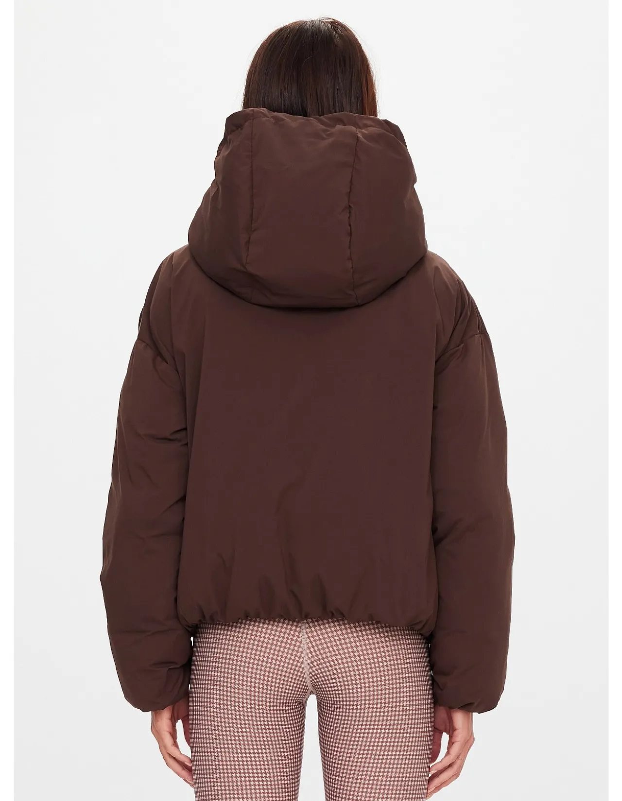 Mercer Cocoa Recycled Hooded Puffer Jacket