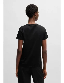 Mercerised-Cotton T-Shirt with Double B Monogram