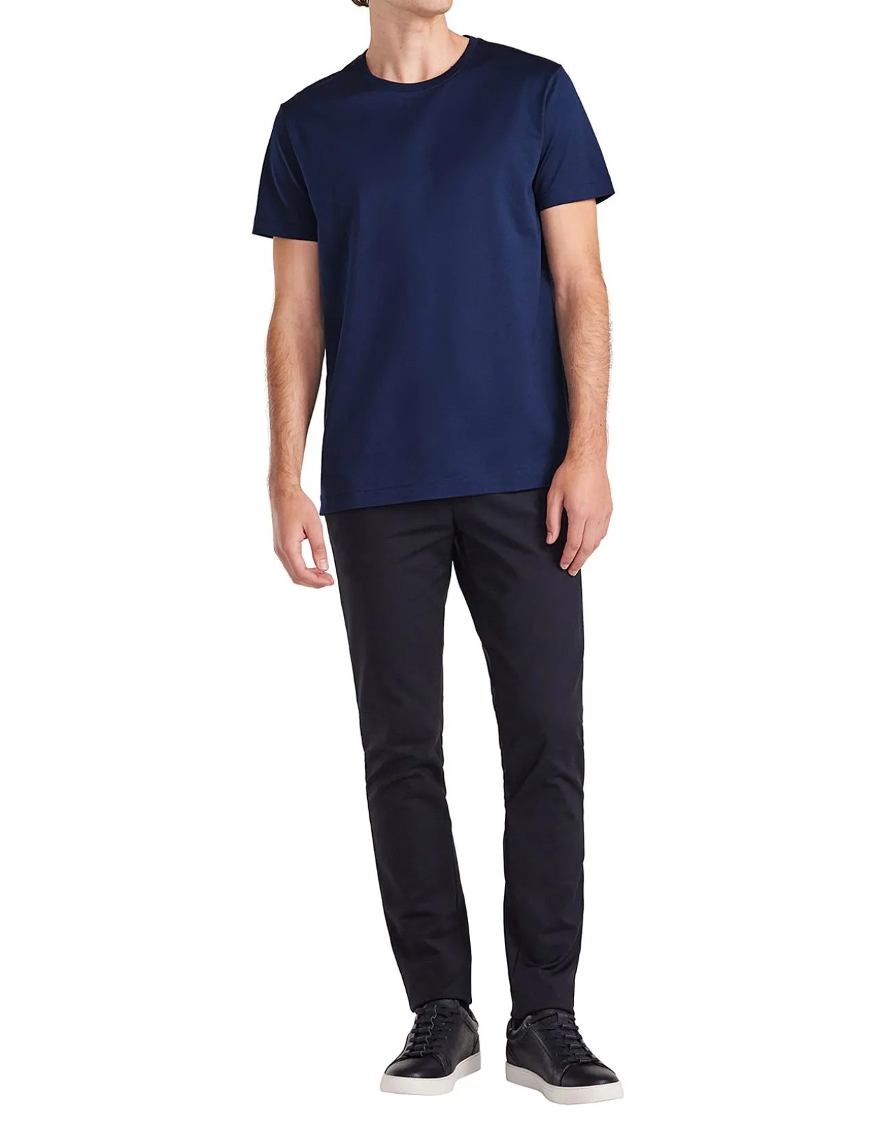 MERCERISED CREW T-SHIRT