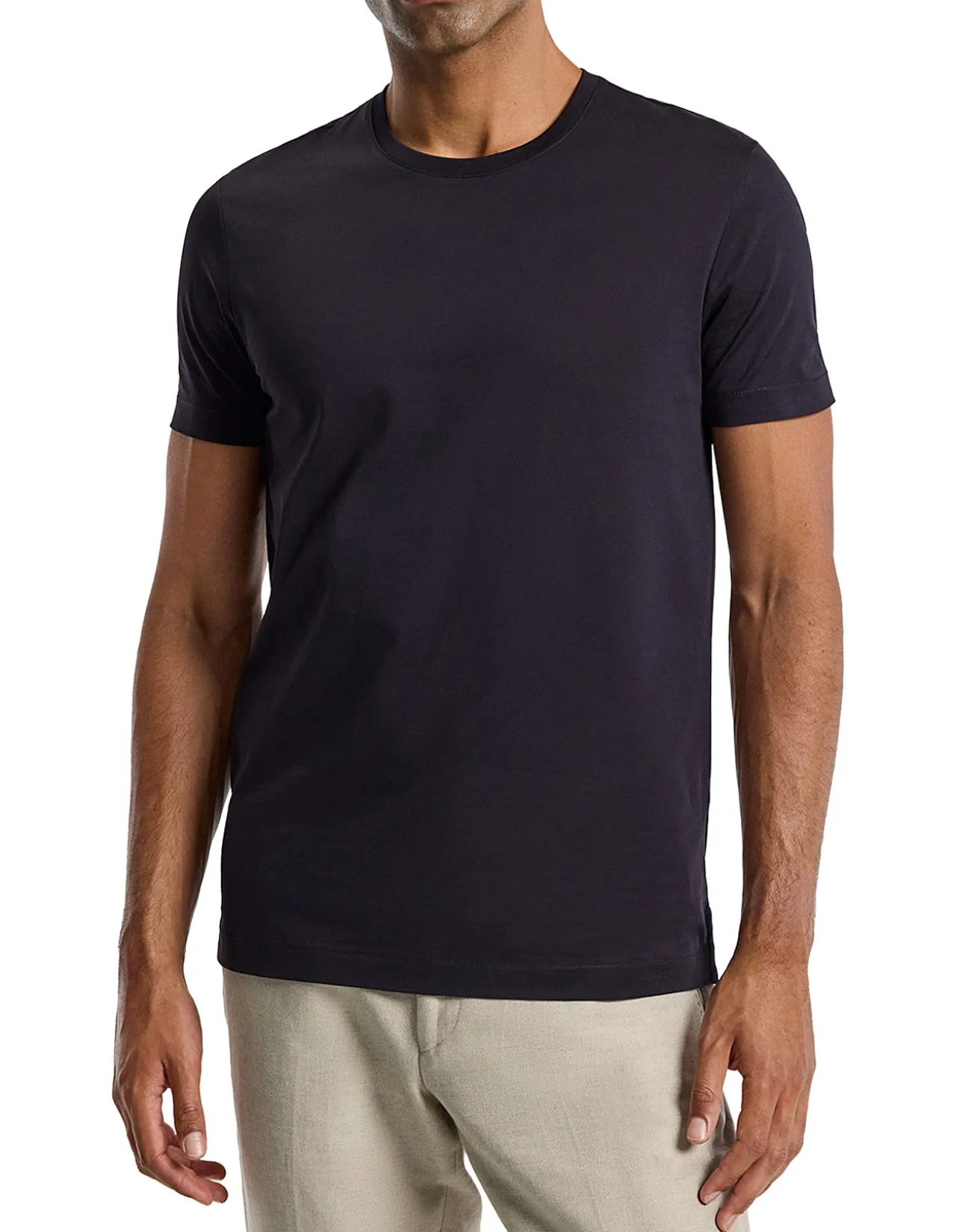 MERCERISED CREW T-SHIRT