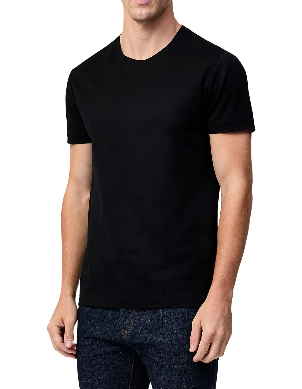 MERCERISED CREW T-SHIRT