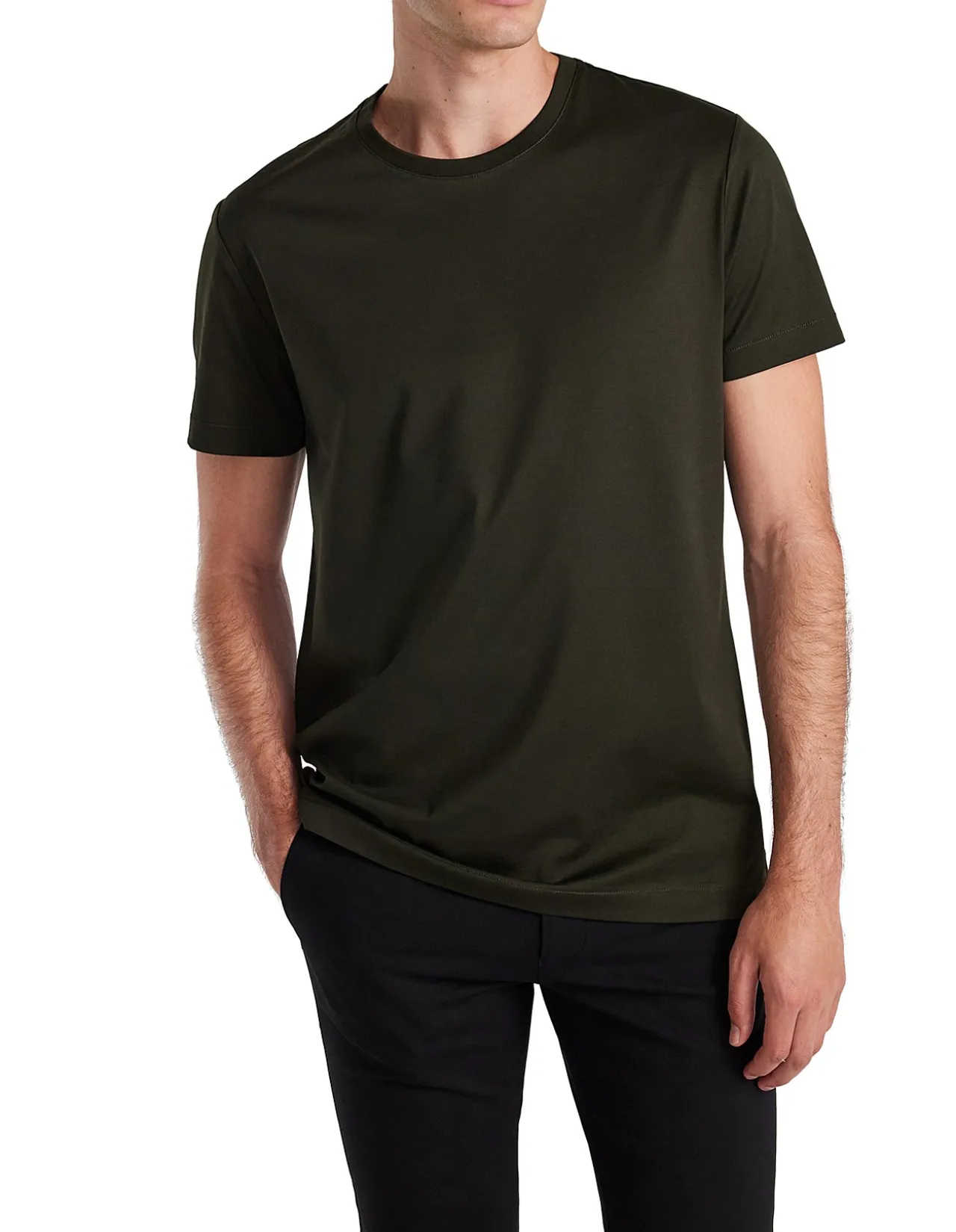 MERCERISED CREW T-SHIRT