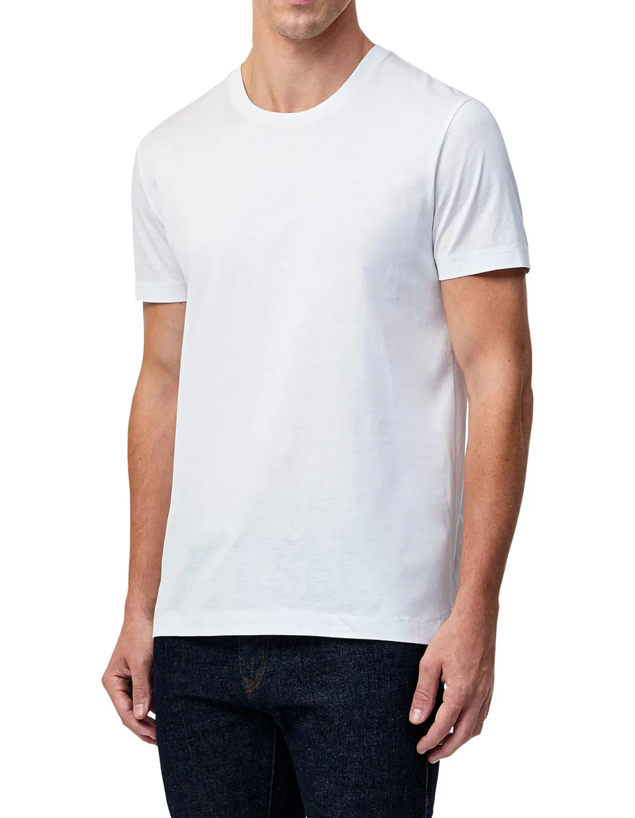 MERCERISED CREW T-SHIRT