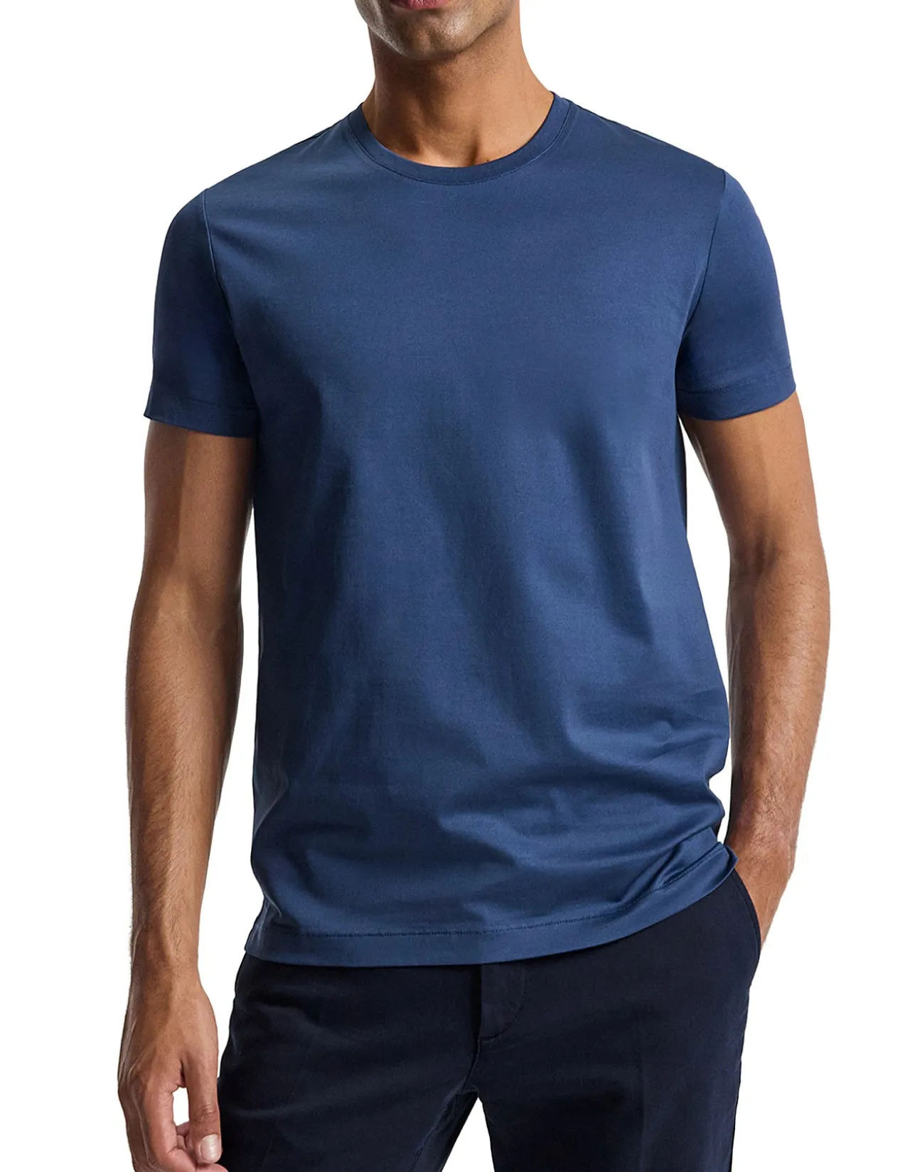 MERCERISED CREW T-SHIRT
