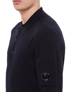 Merino Wool Polo Sweater