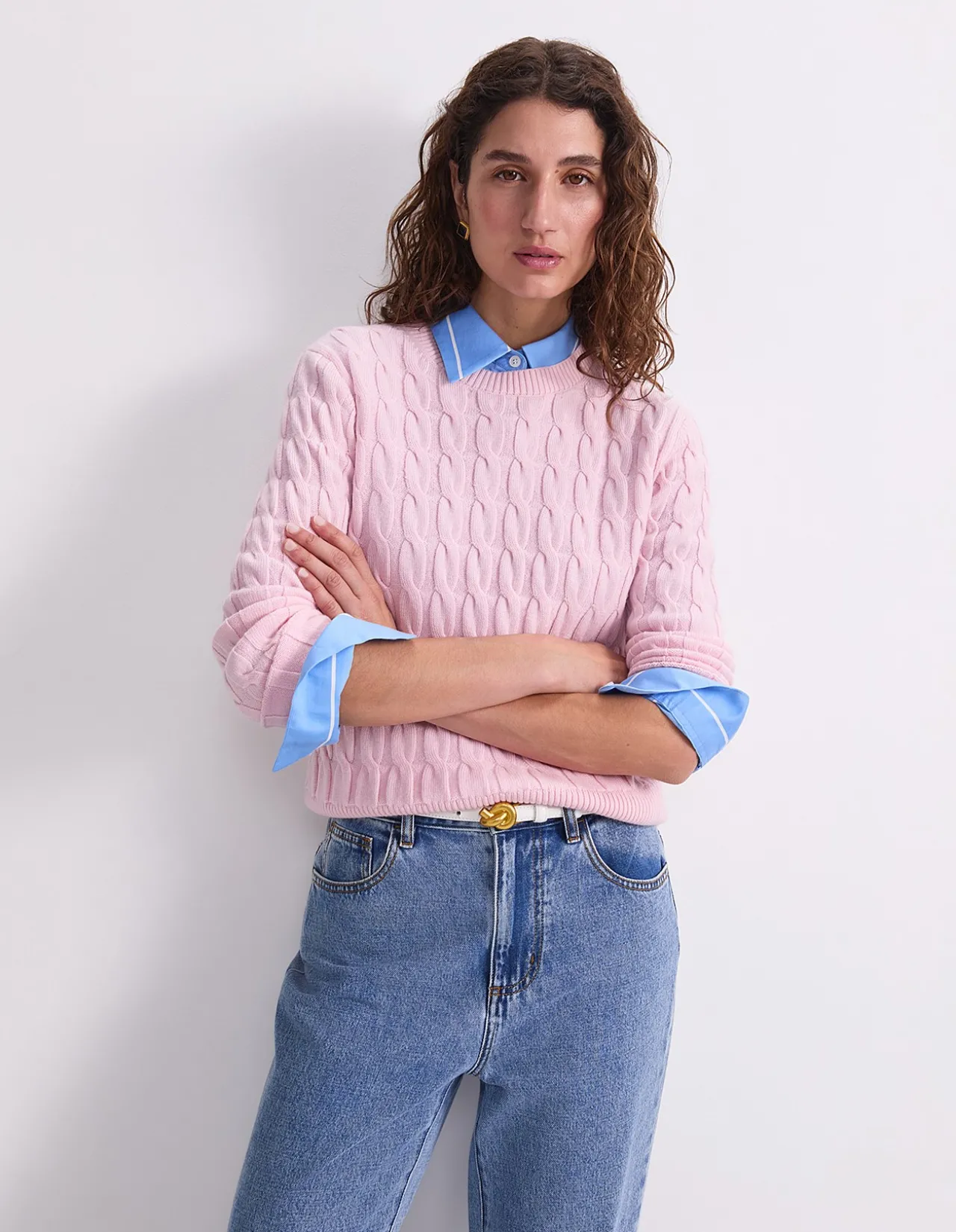 MERINO CABLE SWEATER