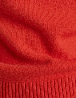 MERINO CASHMERE BLEND MOCK NECK KNIT