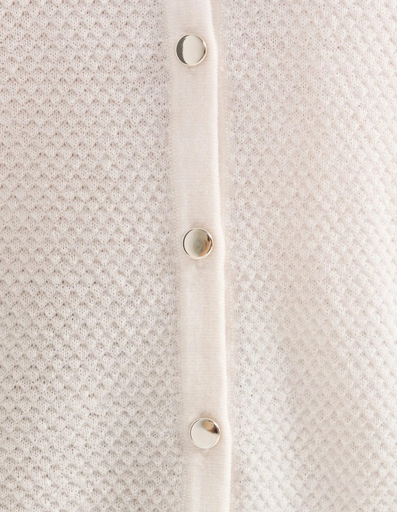 MERINO TEXTURED BUTTON UP CARDIGAN