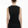 Mesh Drape Tank Top