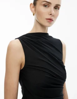Mesh Drape Tank Top
