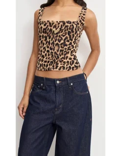 Mesh Bustier Top
